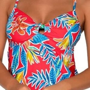 Sunset Tiger Lily Heidi Tankini M - NWT
